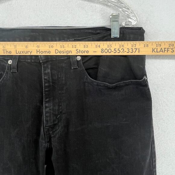 LEVIS 559 Jeans Mens 34x32 Relaxed Straight Denim 5 Pocket Stretch Cotton Black - Picture 13 of 16